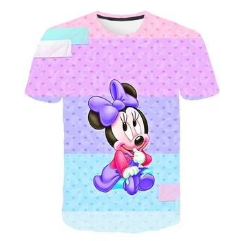 Dječje Majice na Mickey Mouse, vrhovima za ljetne odjeće, majice za djecu, majice s crtani lik mickey za djevojčice i dječake