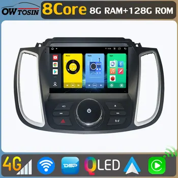 Owtosin Android 11 8G + 128G Auto DVD-Radio Glumac, Igrač Za Ford Escape 3 Kuga 2 2016-2019 GPS Navigacija CarPlay Glavna Jedinica Audio