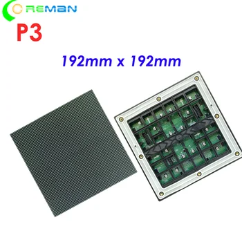Besplatna dostava full-color rgb p3 vanjski led modul na 64x64 piksela ICN2037 FM6124 ICN2038S SM16380 SM16389