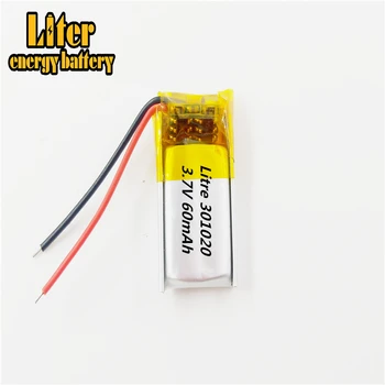 litij polimer baterija 3.7 3.7 U 031020 30102020 60 mah MP3/MP4 Bluetooth