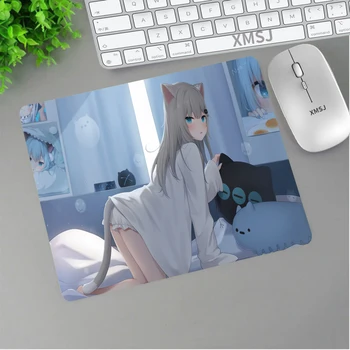 Podloga za miša Nekoha Shizuku Slatka Mačka Djevojka Igre Dodaci za prijenosna računala u stilu anime Ured za Gaming Tipkovnica miš za igrače računalnih Stolni Mat