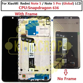 za Xiaomi Redmi note 5 redmi note 5 pro LCD + Touch pad Digitalizator s okvirom za redmi note 5 pro LCD
