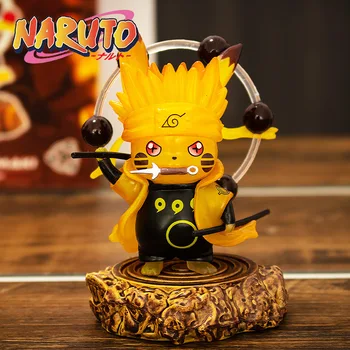 Pokemon Anime figure Pikachu, Jer Naruto Учиха Presvučena Madara Sasuke Намикадзе Minato Model PVC Lutke Uređenje Igračke za Djecu