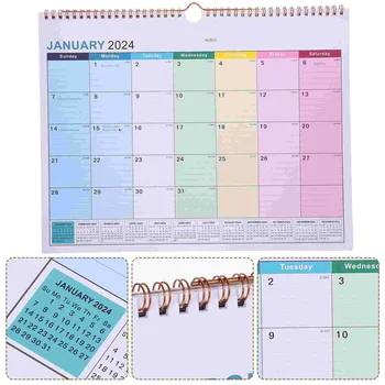 Engleski zidni kalendar, mjesečni visi kalendar, home Veliki radni stol, Mjesečni ured za dom i ured, Papir raspored, Bilješke o godišnjem planiranju.