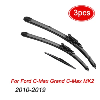 Set Stakala Prednjih i Stražnjih Brisača MIDOON Za Ford C-Max i Grand C-Max MK2 2010-2019 Vjetrobransko Staklo 28 