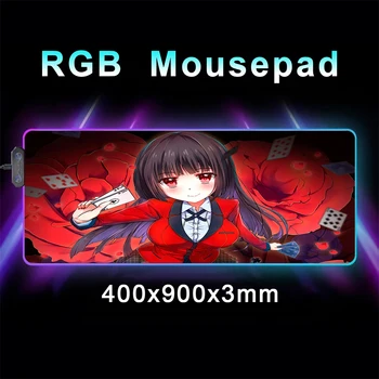 Velika podloga za miša Gamer Kakeguruis Igre Pribor Tipkovnica Stolni Tepih Za PC podloga za miša RGB Tepisi Xxl Anime Tepih Računalo