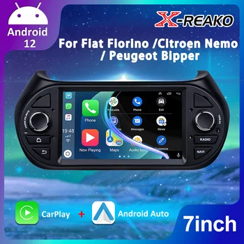 Auto radio X-REAKO 2 + 32G Android 12 Ugrađeni Android OS Carplay Android Auto GPS Za Fiat Fiorino / Citroen Nemo / Peugeot Bipper