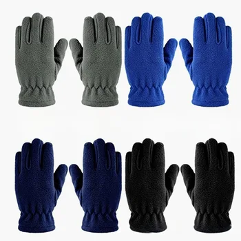 2024 Elastične rukavice s punim prstima, topli Debele Rukavice za vožnju biciklom, trendy ženske Muške zimske Tople pletene Vunene rukavice za ulice