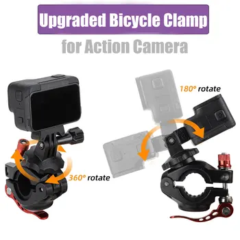 Modernizirana Biciklistička Spona za Insta360 Ace Ace/Pro, Okretati za 360 Stupnjeva Držač za Pribor za Akcijske kamere DJI Action 4/GoPro 12