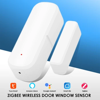 Tuya WiFi/Zigbee Pametan Vrata Senzor Detektora Otvaranje I Zatvaranje Prozora Vrata Pametna Kuća Daljinsko Upravljanje Preko Alexa Google Home Smart Life