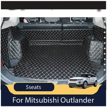 Branded posebni tepisi prtljažnika Mitsubishi Outlander na 5 mjesta, izdržljiva vodootporna miš prtljage Outlander