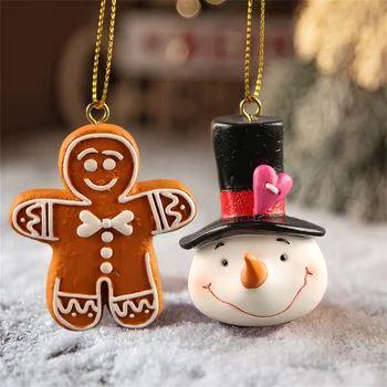 Božićni poklon od smole, privjesak u obliku пряничного čovjeku, snješko, kvalitetan ovjes u obliku božićne чулка, proizvoda za dom, privjesak u obliku los, los