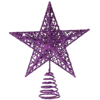 Zvijezde na Vrhu Božićnog drvca Ukras za Uređenje krošnje Ukras Metalni gornji dio Iron Božić