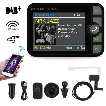 DAB / DAB + radio 2,4-inčni LCD Bluetooth, MP3 player, FM radio, auto radio s digitalnim signalom, samo za Europu, Australiju