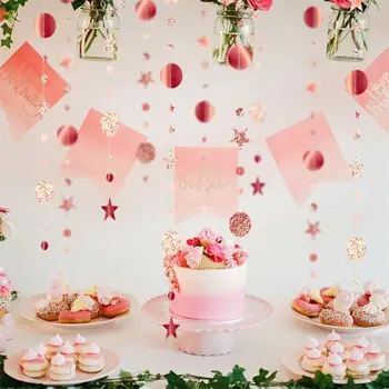 Proizvodnja Гирлянда s diskom od ružičastog zlata, 4 m, rođendana, Vjenčanja, proslave, Rotirajući гирлянда, Blagdanski ukras