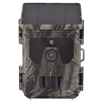 Kamera za praćenje noćni vid na solarnu energiju, 50 megapiksela lovačke kamere 4K kamera za praćenje za vrijeme rada 0,3 s za sigurnost doma, baterija nije potrebna