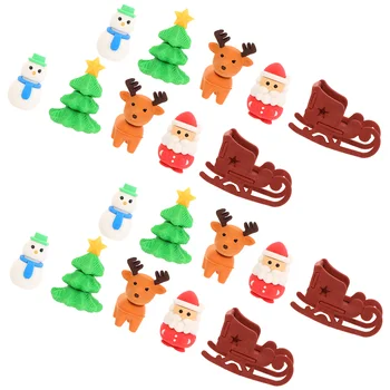 20шт Božićni set gumenih ластиков s prekrasnim Сантой Školski pribor za ластиков Darove za djecu