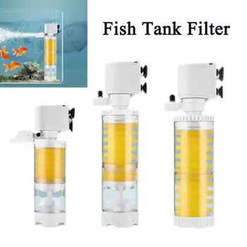 Filter Za Akvarij 4в1 Ugrađeni Cirkulaciona Pumpa Za Pročišćavanje Vode Tihi Pumpa Za Zasićenja Kisikom Bez Vode Pribor Za Akvarij S Ribama