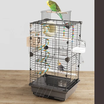 Višeslojni kaveza za ptice s papige Veliki Luksuzni vaše piletinu kuće Moderni dodaci za ptice Skandinavska kućni uzgoj Posebna žičanom kavez za vile