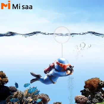 Uronjen u vodu plutajući akvarij s ribama Diver, Individualni izgled krajolika dizajn, imitacija minijaturnih figura, dekoracija akvarija za ribice