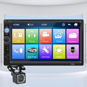 7-Inčni Auto-Radio Mirrorlink Bluetooth-kompatibilni Multimedijalni player S Zaslonom osjetljivim na Dodir, FM radio Prijenosni Handsfree Car Stereo USB TF FM