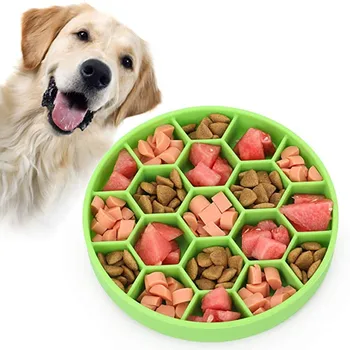 Zdjela za sporo hranjenje pasa s donje sisanje čaša Silikonska zdjela za sporo hranjenje domaćih životinja i vode Poboljšava zdravlje velike srednje male pse