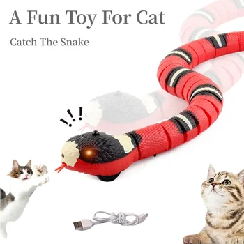 Inteligentni senzor Snake Mačka, električna USB punjenje, teaser za interaktivne igračke za mačku