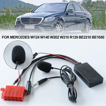 Auto Bežične Bluetooth-kompatibilni Adapter Music Modul AUX-Prijamnika S Mikrofonom Za Mercedes-Benz W124 W140 W202 W210 R129 BE2210