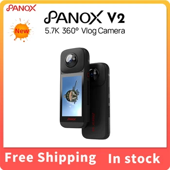 PanoX V2 5.7 K Panoramska akcija na 360 stupnjeva, panoramsko snimanje, kamera za видеоблогинга 4K, Zaštita od stisak Za sportsku vožnju uživo na otvorenom