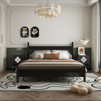 Skandinavski black stolovi Moderan ormar za pohranu Francuski namještaj za spavaće sobe Osnovna noćni ormarić od punog Drva je Jednostavan Dizajn ormar L