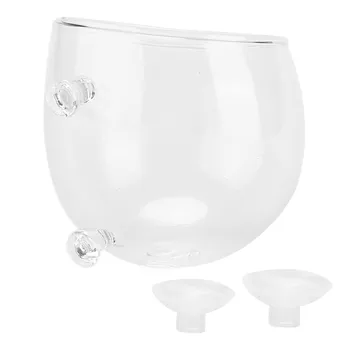 Mini-аквариумная šalica za biljke Vodene biljke Stakleni lonac za akvarijske biljke Elegantan izgled Mini čašu s odojak za akvarij