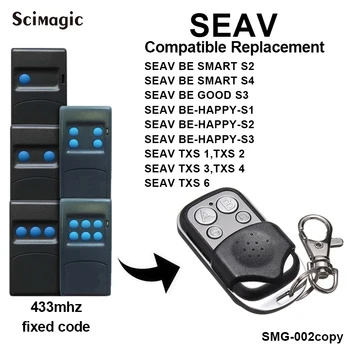 Umnažanje SEAV BE HAPPY-S1/S2/S3 Promiče Daljinski Upravljač SEAV BE SMART S2/S4 Clone 433,92 Mhz Fiksna kod SEAV TXS 1/2/3/4 Privjesak za ključeve