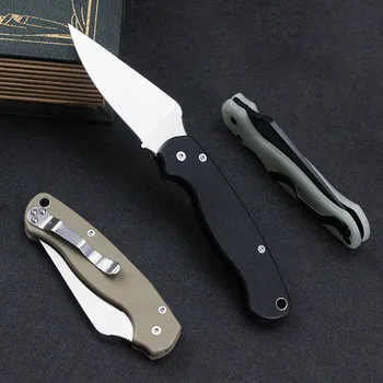 Sklopivi nož s oštricom 400 Čelična oštrica G10 Ručka vanjske alate EDC za kampiranje ribarskih noževa