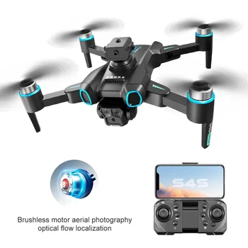 S4S Drone 4K Pro HD 3 Kamera Sa Širokokutnim Lokalizacije Optičkog Toka Sklopivi Квадрокоптер za zaobilaženje prepreka za 360 ° Igračke-Trutovi