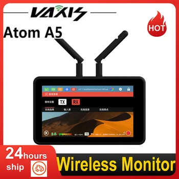 Monitor bežične kamere VAXIS ATOM A5 s dijagonalom od 5,5 inča, udaljenost prijenosa od 150 m, osjetljiv na dodir za upravljanje ekrana od 1920 * 1080 s karticom od 32 GB