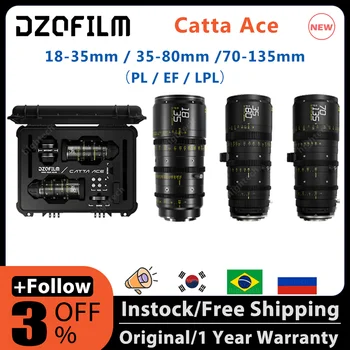 Кинопленка Catta Ace FF 18-35 mm /35-80 mm /70-135 mm T2.9-T22 Cine sa 2 objektiva i 3 objektivima (PL/EF, crna)