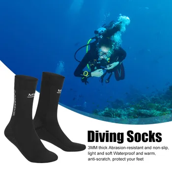 Čarape za ronjenje 3 mm, zimske tople čarape Uniseks za ronjenje, čarape za podvodni lov, Нескользящие neoprenska čizme za ronjenje, surfanje, Prijenosni, za muškarce i žene