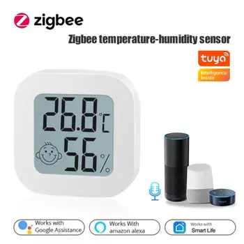 Senzor za temperaturu I Vlagu Tuya Zigbee S LCD zaslonom U Jednom kliku Kućne Automatizacije Alarm Sensor Tuya