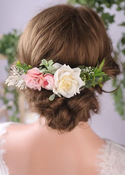 Luksuzni cvjetni češalj za kosu, fantastičan je Kruna talijanske Vjenčanje pribor, vintage bobby pin za kosu, graciozna za žene ili djevojke
