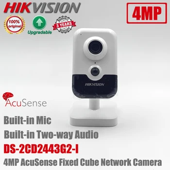 Originalni Hikvision DS-2CD2443G2-I 4MP WDR IR POE AcuSense Ugrađeni Mikrofon Cube Mrežna Kamera Dvosmjerni Audio