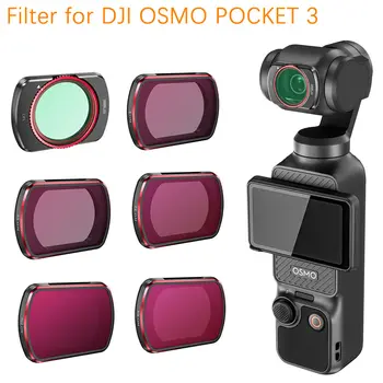 Set filtera za objektiv kamere DJI Osmo pocket 3 s UV filtrom CPL ND8/16/32/64 Leće s поляризатором od optičkog stakla za pribor pocket 3