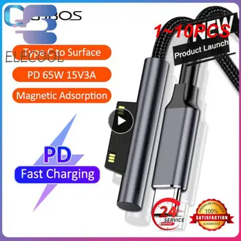 1 ~ 10ШТ Novi 15V 3A USB C Type C PD Punjenje Kabel za Napajanje Kabel Za Brzo Punjenje Adapter Punjač za Microsoft Surface Pro6 Pro5 Pro4