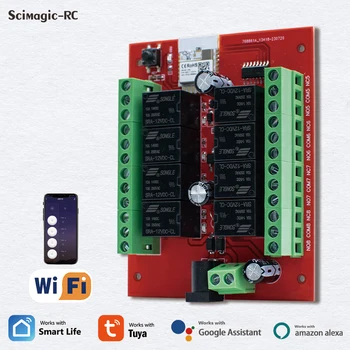WiFi Prekidač za Sinkronizaciju Smart Switch Tuya Smart Life APP 12V 24V 8CH Light Smart Home Automation Relejni Modul