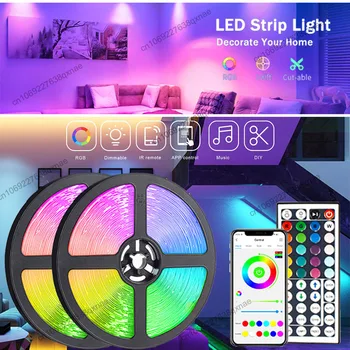 Led Traka RGB Trake Led Svjetla za Uređenje sobe za Led Traka Bluetooth Sinkronizacija Glazbe Neonska Svjetla Luces LED 10m 15m 20m 30m