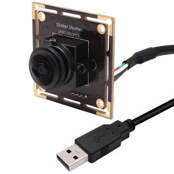 ELP 120 sličica u sekundi Širokokutni crno-bijeli USB-fotoaparat s Globalnim Zatvaračem 1280x800 OV9281 Senzor UVC HD Modul Kamere velike Brzine Hvatanje