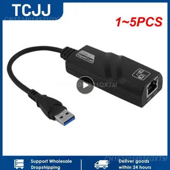 1 ~ 5PCS 10/100/1000 Mbit/s, USB 3.0, USB 2.0 Žični USB TypeC Na Rj45 Lan Ethernet Adapter RTL8153 Mrežna Kartica za RAČUNALA Macbook Windows
