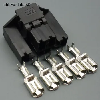 Shhworldse 5-pinski Konektor za automatsko kabelskog snopa Plastični Konektor za adapter električni kabel 5-smjerni Auto Utičnica relej Držač releja