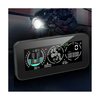 F3 Motocikl 3 u 1, monitor pritiska u gumama, Brzinomjer, GPS, Brzinomjer, mjerač nagiba, TPMS, LCD digitalni HUD