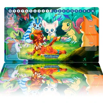 Digimon Playmat Tailmon Agumon Gatomon DTCG CCG Igra Card Igre Mat Anime podloga Za Miša Stolni Mat Igre Pribor Zone i Torba