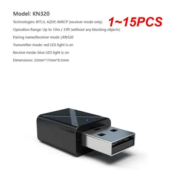 1 ~ 15ШТ 5.0 Bluetooth аудиоприемник odašiljač Mini 3,5 mm AUX Priključak za stereo Bluetooth predajnik za tv, PC automobila USB Wireless
